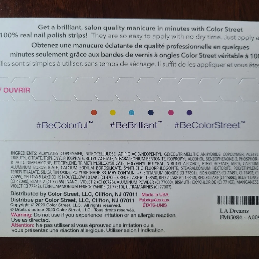 ColorStreet LA Dreams Pink Glitter Nail Polish Set Retired - Picture 2 of 4